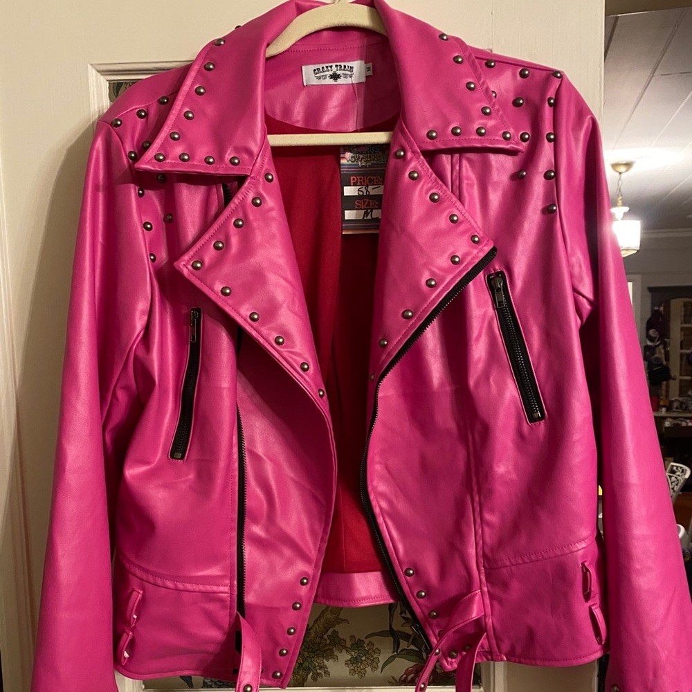 Crazy Train The Camaro Jacket Hot Pink Size M